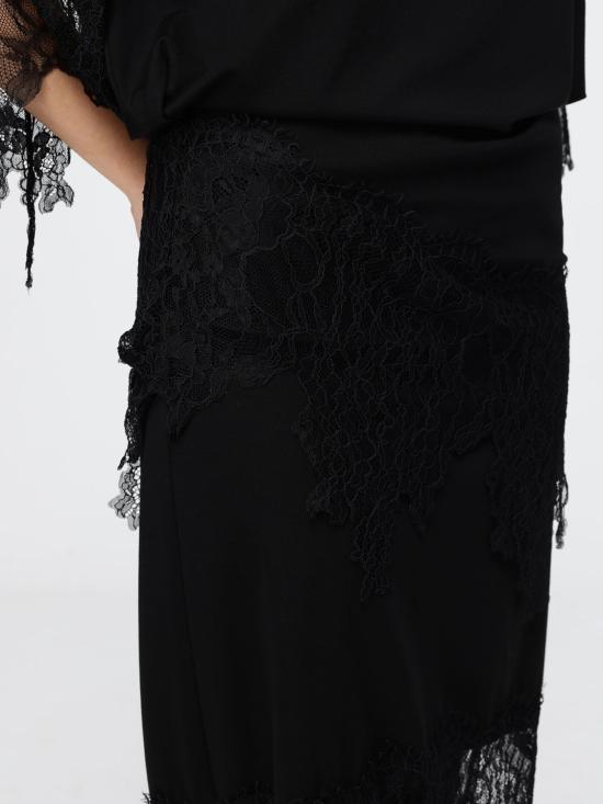 26FW 블루마린 롱 원피스 RF6092J1610 22222 Black - BLUMARINE