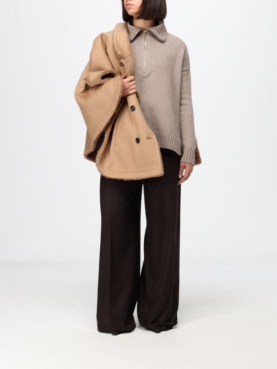 26FW 막스마라 더블 브레스트 리버시블 카멜 헤어 케이프 코트 2624736022600 001 Camel - MAX MARA