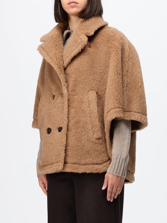 26FW 막스마라 더블 브레스트 리버시블 카멜 헤어 케이프 코트 2624736022600 001 Camel - MAX MARA