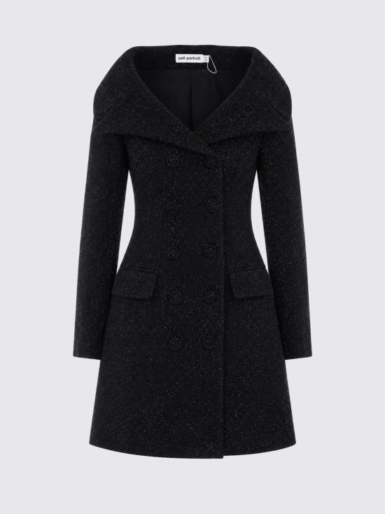 26FW 셀프 포트레이트 미디 원피스 AW26057SB Black - SELF PORTRAIT