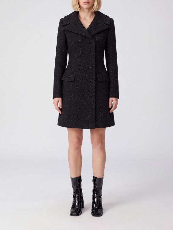 26FW 셀프 포트레이트 미디 원피스 AW26057SB Black