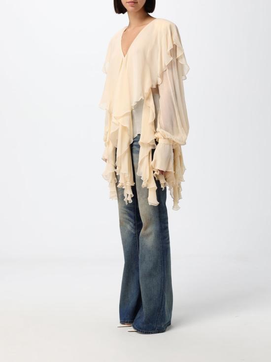 26FW 블루마린 블라우스 RF6071T6679 X0818 Yellow Cream - BLUMARINE
