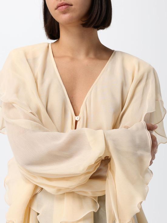 26FW 블루마린 블라우스 RF6071T6679 X0818 Yellow Cream - BLUMARINE