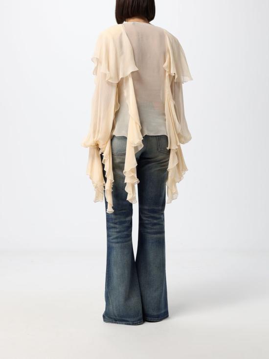 26FW 블루마린 블라우스 RF6071T6679 X0818 Yellow Cream - BLUMARINE