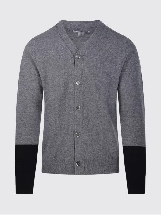26FW 꼼데가르송 파인 니트 버튼업 가디건 FZN109 3 Grey - COMME DES GARCONS