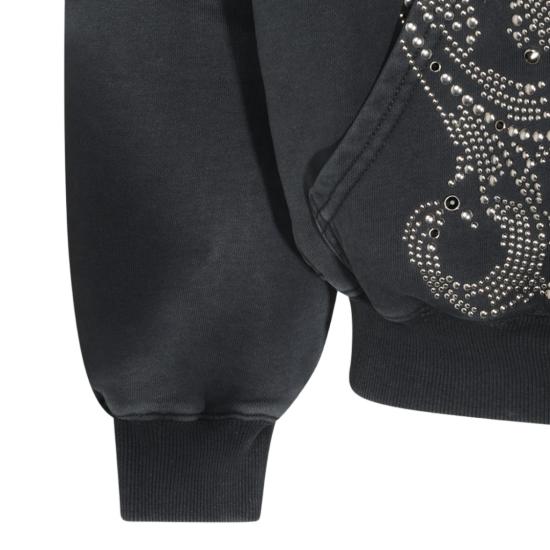 26FW 에르콜레 스튜디오 후드 티셔츠 GF04195BBLACK - ERCOLE STUDIO