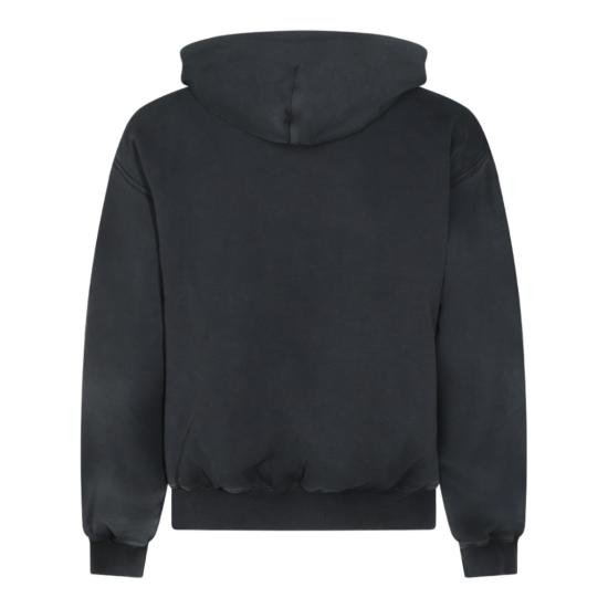 26FW 에르콜레 스튜디오 후드 티셔츠 GF04195BBLACK - ERCOLE STUDIO