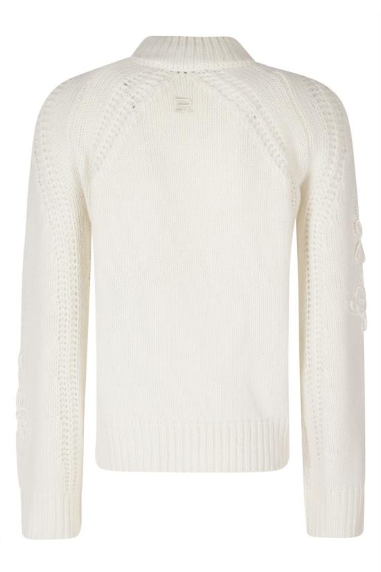 26FW 에르마노 피렌제 니트웨어 D49EM001E54 099 White - ERMANNO FIRENZE