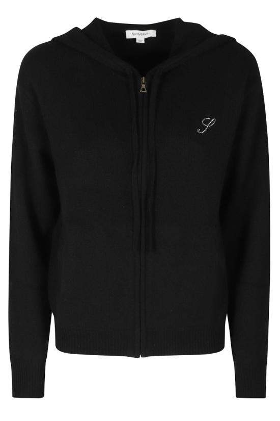 26FW 스포티앤리치 긴팔 티셔츠 CA00282327BA01 099 Black