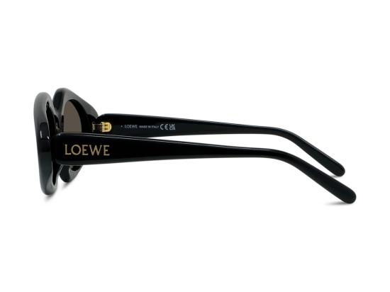 26SS 로에베 선글라스 글로시 블랙 Lw40185i 오버사이즈 삼각 - LOEWE
