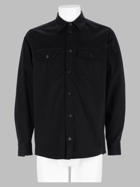 25FW 로우브랜드 긴팔 셔츠 L1HFW25260008 D001 BLACK
