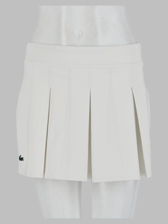 26FW 라코스테 스커트 JF6780 001 WHITE