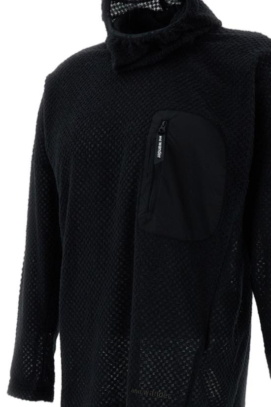 26FW 앤드원더 후드 티셔츠 5746241019010 Black - AND WANDER