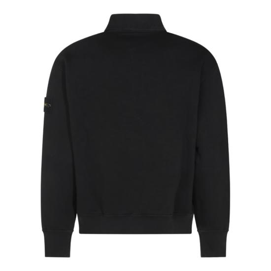 26FW 스톤 아일랜드 튜블라 코튼 플리스 폴로 스웨트셔츠 L2S156100054S0458V0029 Black - STONE ISLAND