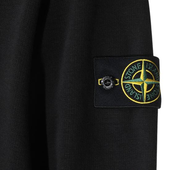 26FW 스톤 아일랜드 튜블라 코튼 플리스 폴로 스웨트셔츠 L2S156100054S0458V0029 Black - STONE ISLAND