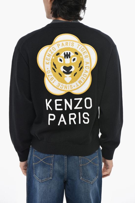  겐조 가디건 FD65CA416M3BB99J Black - KENZO