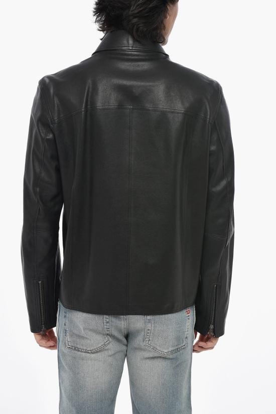  디젤 가죽 자켓 A15484 0IGAM 9XXXY Black - DIESEL