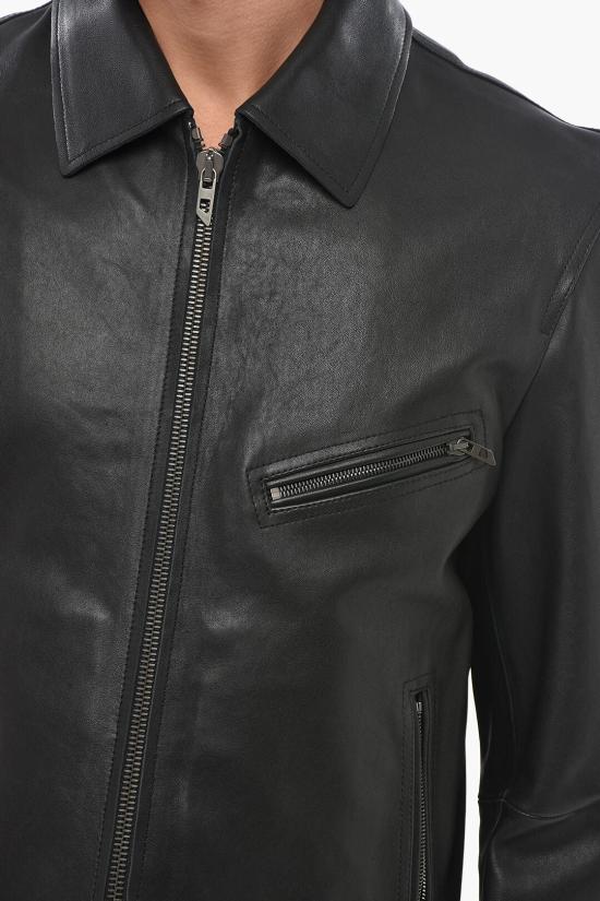  디젤 가죽 자켓 A15484 0IGAM 9XXXY Black - DIESEL