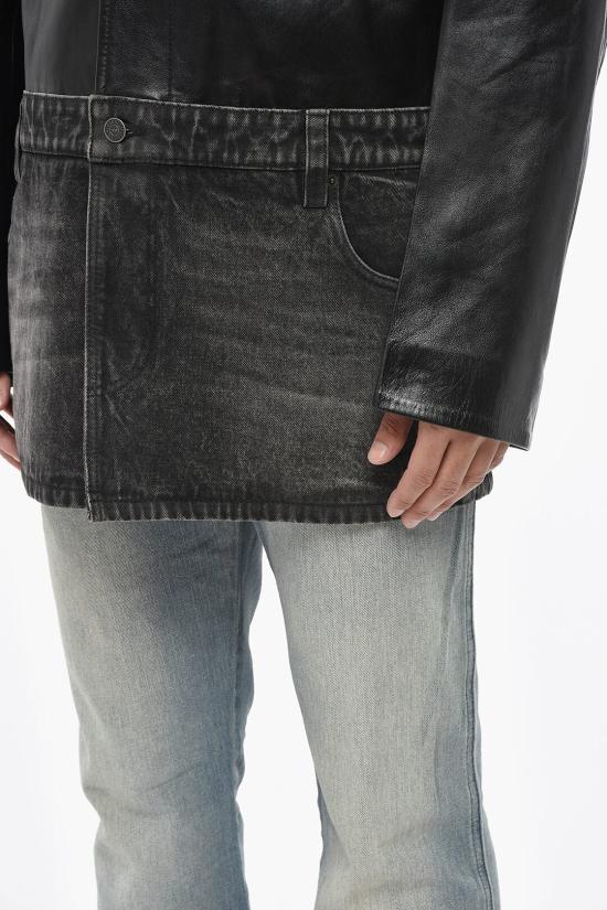  디젤 가죽 자켓 A14752 0IPAG 9XX Black - DIESEL