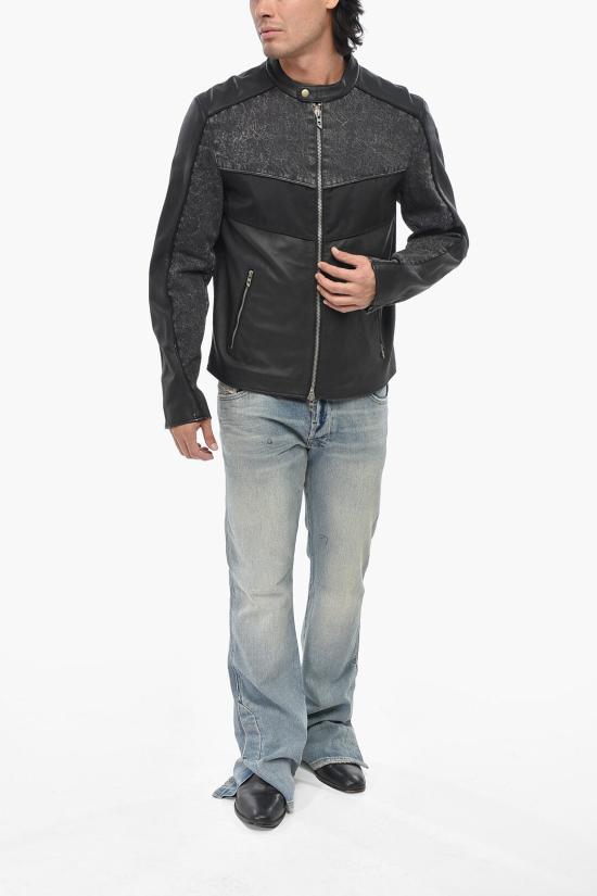  디젤 가죽 자켓 A14123 0CHBU 9XX Black - DIESEL