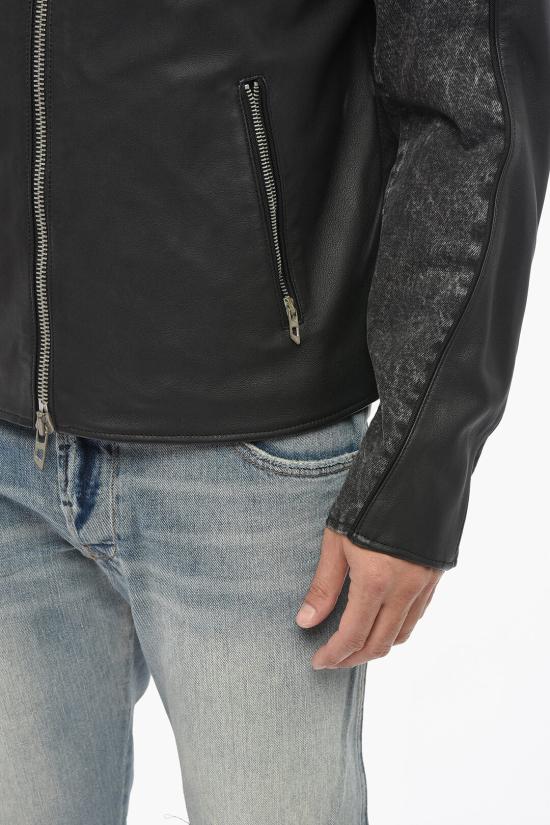  디젤 가죽 자켓 A14123 0CHBU 9XX Black - DIESEL