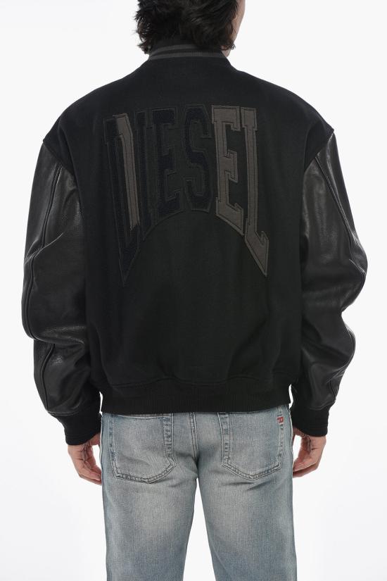  디젤 가죽 자켓 A14414 0LHAL 9XXA Black - DIESEL