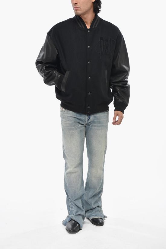  디젤 가죽 자켓 A14414 0LHAL 9XXA Black - DIESEL