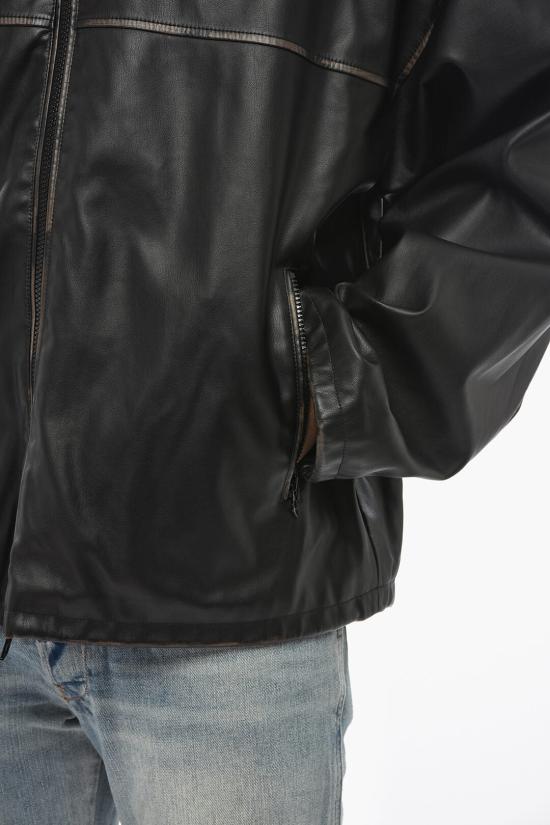  디젤 가죽 자켓 A17277 0IKAR 900 Black - DIESEL