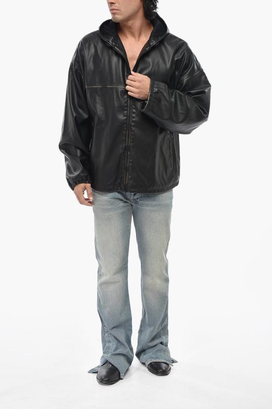  디젤 가죽 자켓 A17277 0IKAR 900 Black - DIESEL