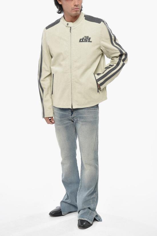  디젤 가죽 자켓 A16681 0AKBA 129 Beige - DIESEL