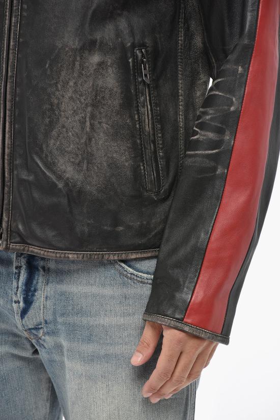  디젤 가죽 자켓 A14841 0NKBI 9XX Black - DIESEL