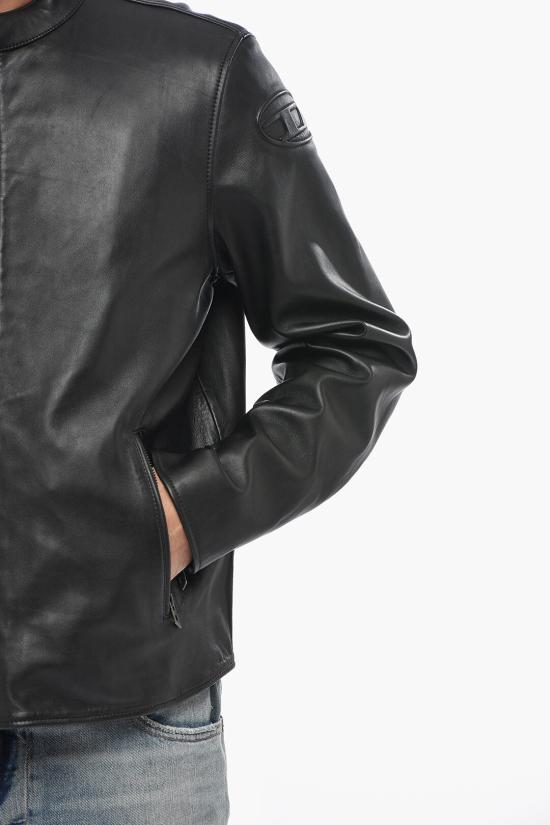 디젤 가죽 자켓 A14436 0AJIR 9XX Black - DIESEL