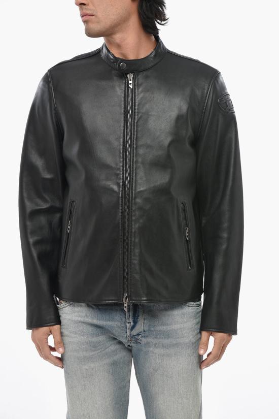  디젤 가죽 자켓 A14436 0AJIR 9XX Black