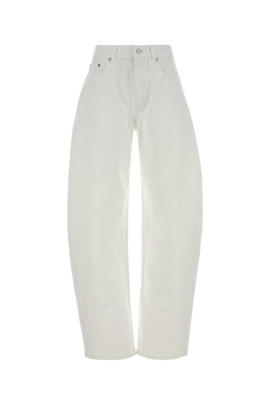 26FW 알라이아 스트레이트 팬츠 AA9P1280D027D 000 White