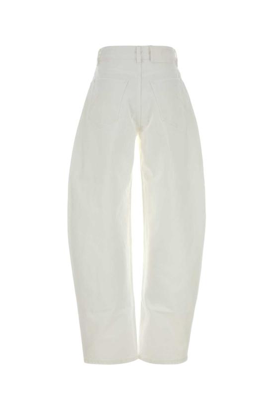 26FW 알라이아 스트레이트 팬츠 AA9P1280D027D 000 White - ALAIA