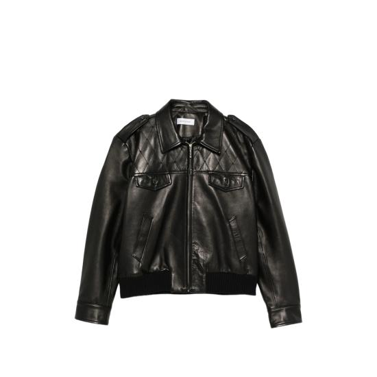 26FW 어니스트 더블유 베이커 가죽 자켓 JA96LS LE74 BLACK