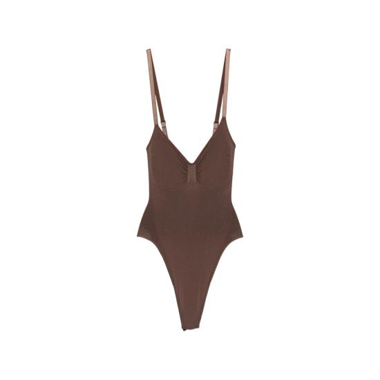 27SS Skims 바디수트 티셔츠 BD THG 3369 COA BROWN