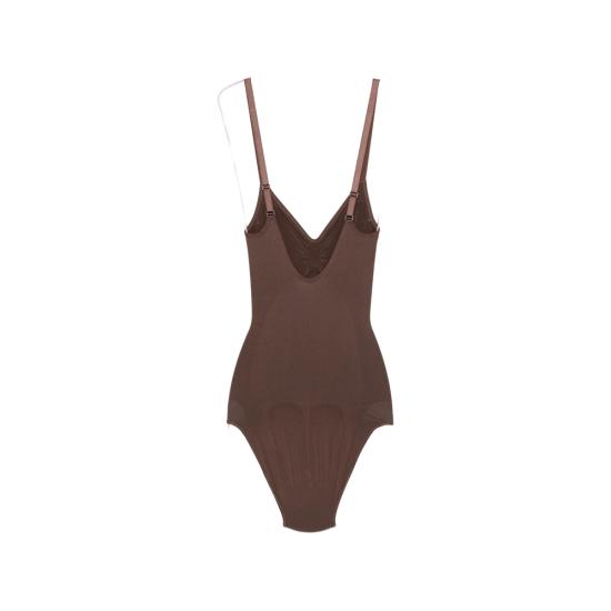 27SS Skims 바디수트 티셔츠 BD BRF 3370 COA BROWN - SKIMS