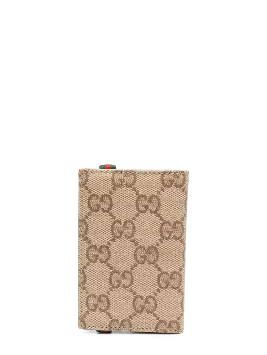 26FW 구찌 WEB GG 카드 지갑 A0071T FAGJA8573 BEIGE - GUCCI