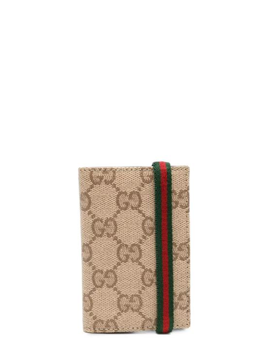 26FW 구찌 WEB GG 카드 지갑 A0071T FAGJA8573 BEIGE