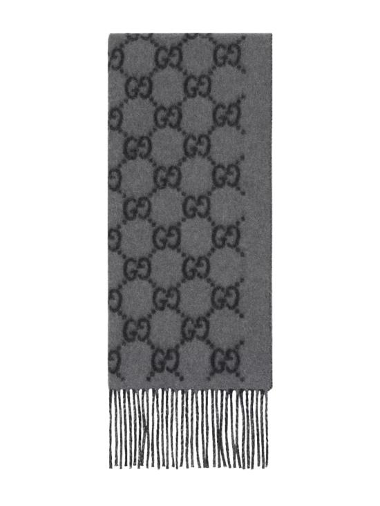 26FW 구찌 GG 캐시미어 스카프 812317 4GABX1260 GREY