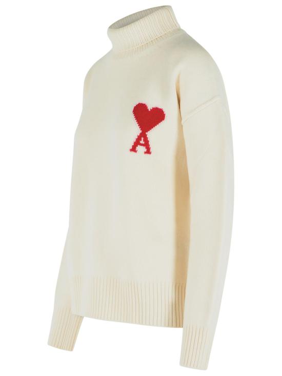 26FW 아미 ADC 터틀넥 스웨터 UKS839 018154 Ivory - AMI