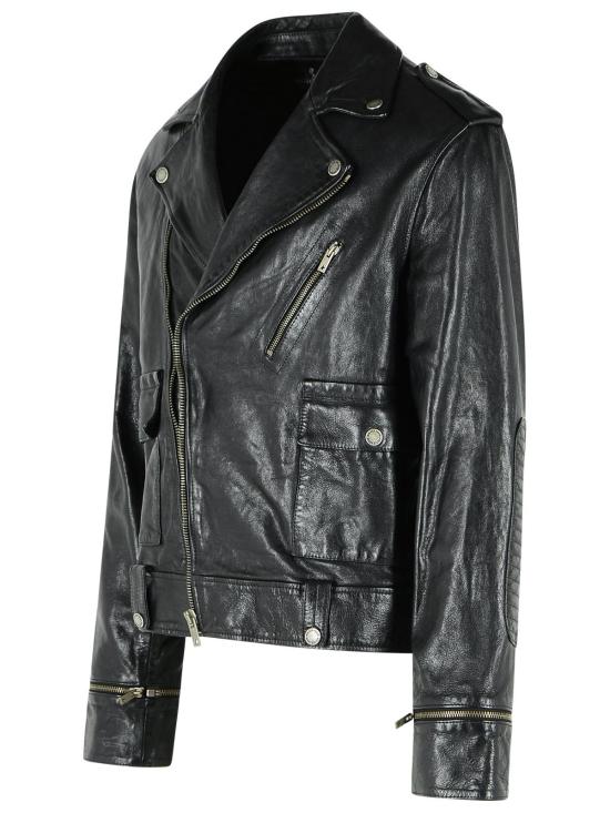 26FW 골든구스 가죽 자켓 GMP02258 P00119590100 Black - GOLDEN GOOSE