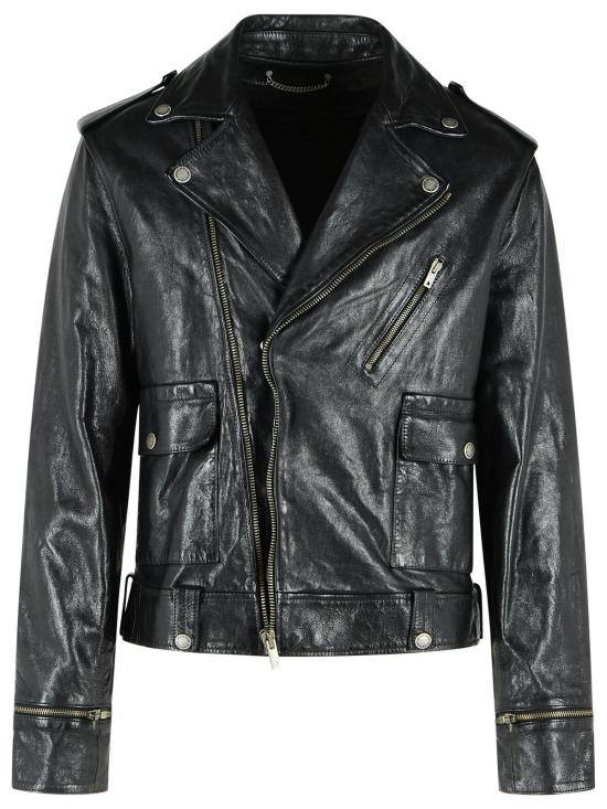 26FW 골든구스 가죽 자켓 GMP02258 P00119590100 Black