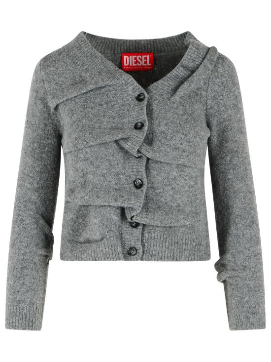 26FW 디젤 M-Ava 크롭 가디건 A25395 0BFBB96X Grey