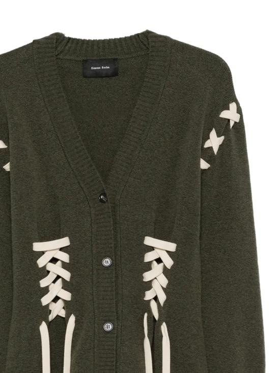 26FW 시몬로샤 가디건 LMK13 0660KHAKI ECRU - SIMONE ROCHA