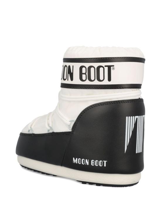 26FW 문부츠 아이콘 나일론 로우 부츠 80D1409340 A001 WHITE BLACK - MOON BOOT