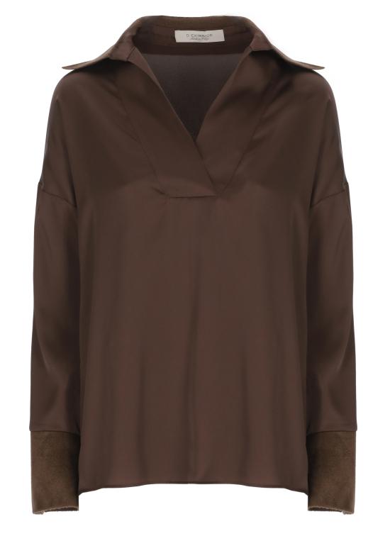 26FW 디익스테리어 블라우스 63698 14CIO BROWN
