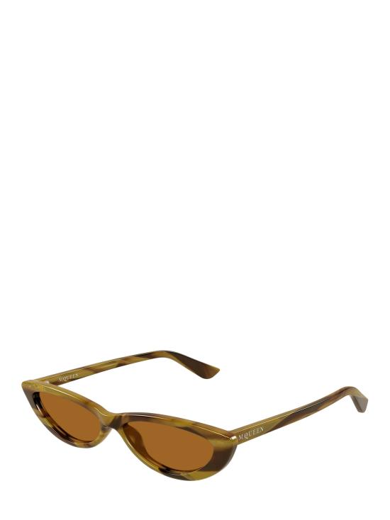 25FW 알렉산더 맥퀸 선글라스 AM0535S 006 HAVANA - ALEXANDER MCQUEEN