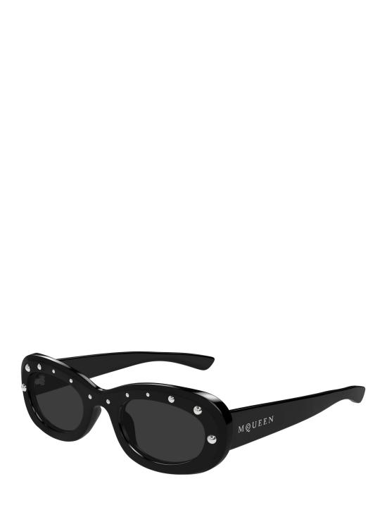 25FW 알렉산더 맥퀸 선글라스 AM0527S 005 BLACK - ALEXANDER MCQUEEN